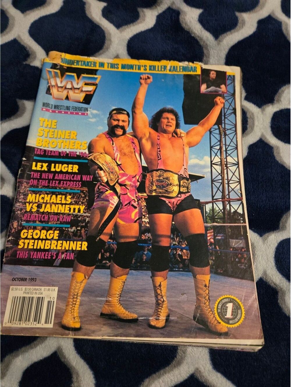 WWF Magazine October 1993 Featuring The Steiner Brothers and Lex Luger